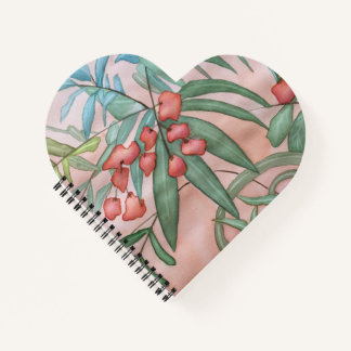 Spiral floral notebook