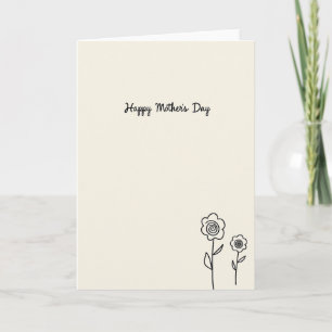 Spiral Flower Message Card