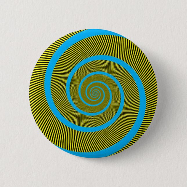 Spiral fractal art 2 inch round button (Front)