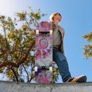 Spiral Fractal Bandana Skateboard