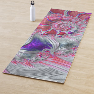 Spiral Fractal Bandana Yoga Mat