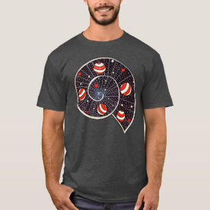 Spiral Galaxy Beach Ball Planets Funny Astronomy T-Shirt