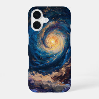 Spiral Galaxy in Deep Space iPhone 16 Case