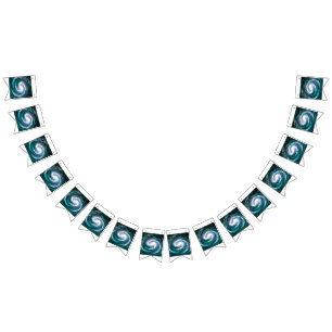 Spiral Galaxy in Space Bunting Flags