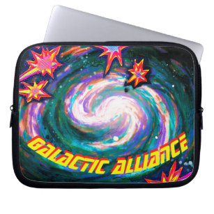 Spiral Galaxy in Space Galactic Alliance Laptop Sleeve