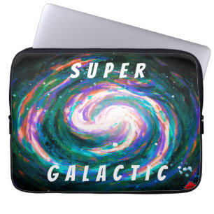 Spiral Galaxy in Space Super Galactic Laptop Sleeve