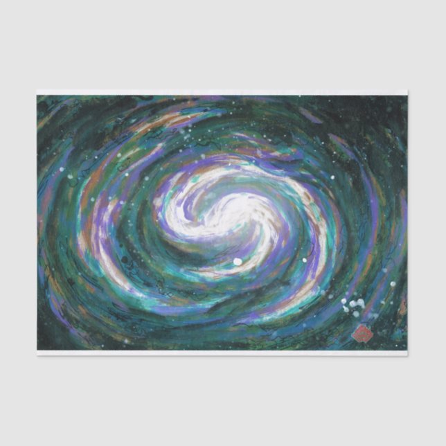 Spiral Galaxy in Space Tissue Paper (Front)