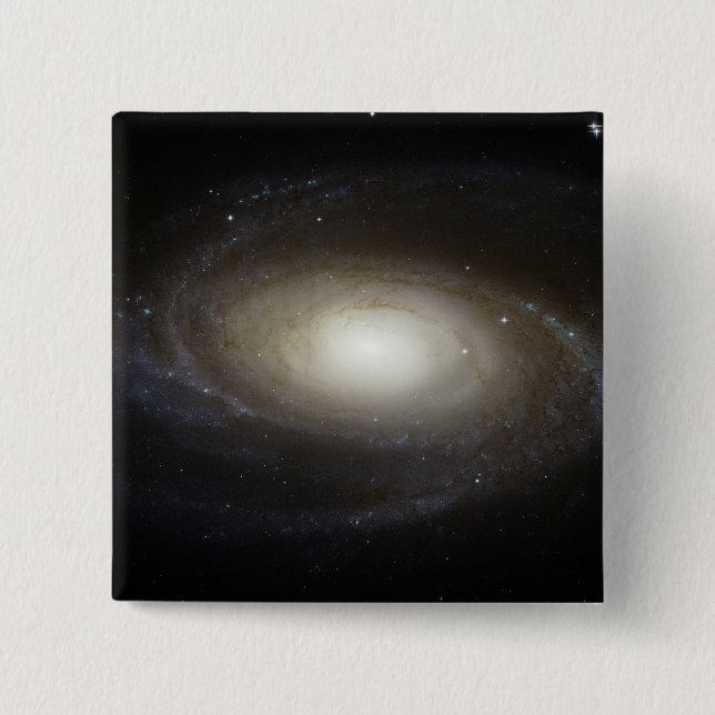 Spiral Galaxy M81 2 Inch Square Button (Front)