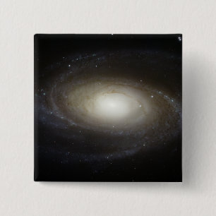Spiral Galaxy M81 2 Inch Square Button