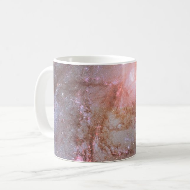 Spiral Galaxy M83, Ablaze With Star Formation. Coffee Mug (Front Left)