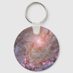 Spiral Galaxy M83, Ablaze With Star Formation. Keychain
