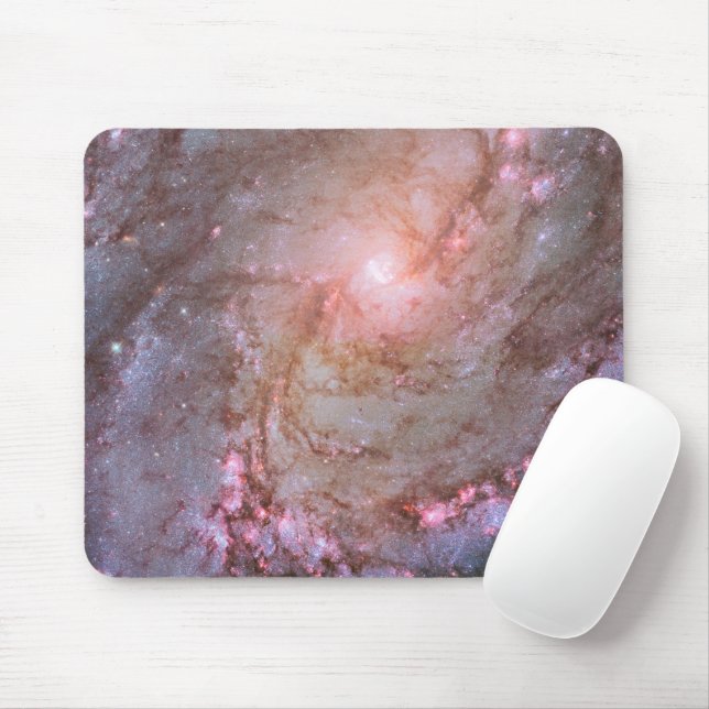Spiral Galaxy M83, Ablaze With Star Formation. Mouse Pad (With Mouse)