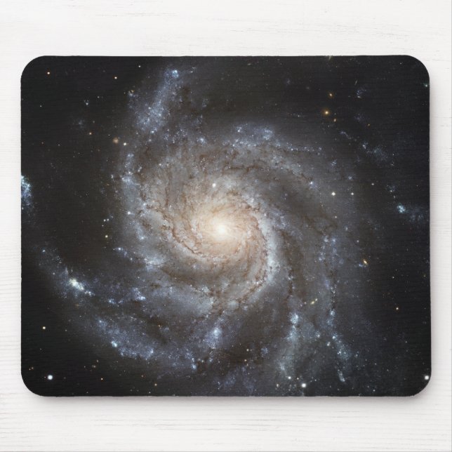 Spiral galaxy Messier 101 Mouse Pad (Front)