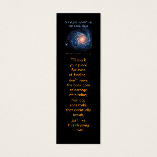 Spiral galaxy NGC 1232 and Little Theta bookmarks