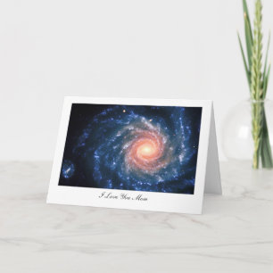 Spiral galaxy NGC 1232 - I Love You Mom Card