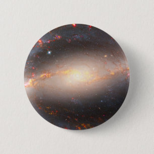 Spiral Galaxy Ngc 1300. 2 Inch Round Button