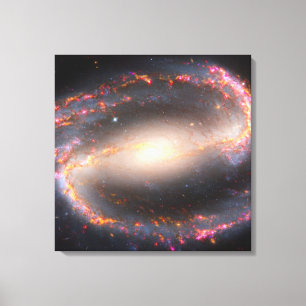 Spiral Galaxy Ngc 1300. Canvas Print