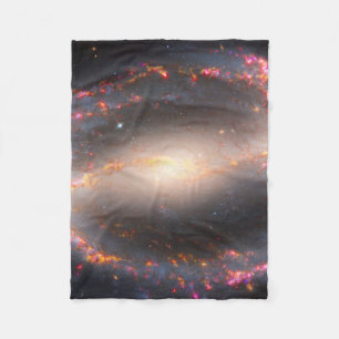 Spiral Galaxy Ngc 1300. Fleece Blanket