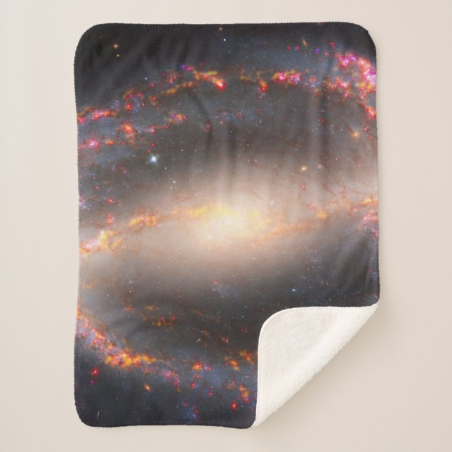 Spiral Galaxy Ngc 1300. Sherpa Blanket (Front)