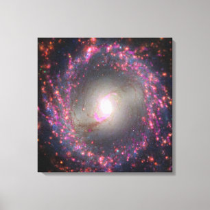 Spiral Galaxy Ngc 3351. Canvas Print