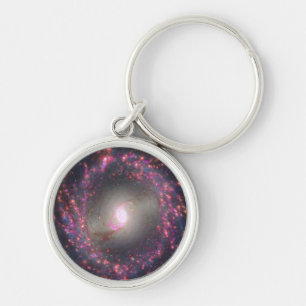 Spiral Galaxy Ngc 3351. Keychain