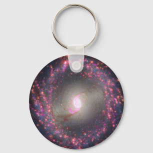 Spiral Galaxy Ngc 3351. Keychain