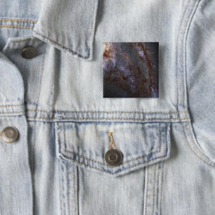 Spiral Galaxy Ngc 3627. 2 Inch Square Button