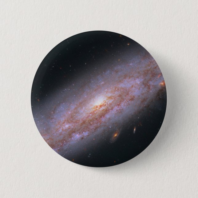Spiral Galaxy Ngc 3972. 2 Inch Round Button (Front)