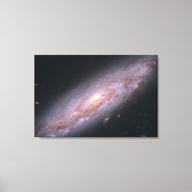 Spiral Galaxy Ngc 3972. Canvas Print (Front)