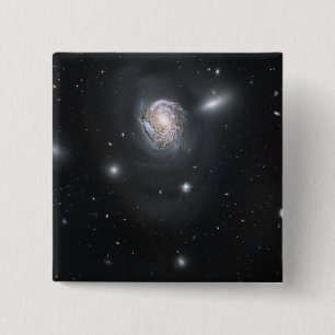 Spiral galaxy NGC 4911 2 Inch Square Button