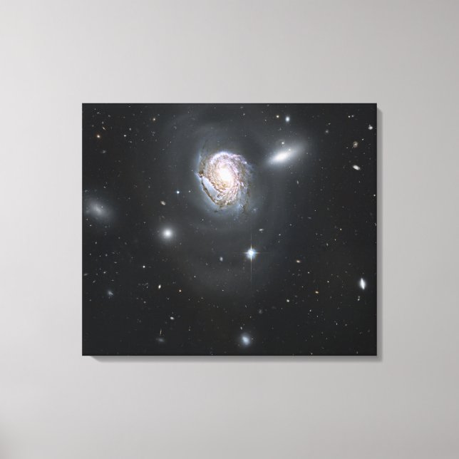 Spiral galaxy NGC 4911 Canvas Print (Front)