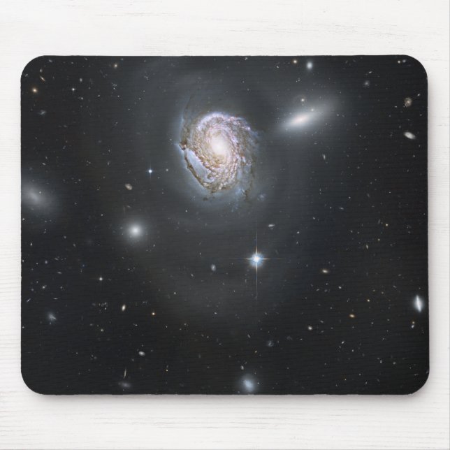 Spiral galaxy NGC 4911 Mouse Pad (Front)