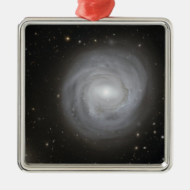 Spiral Galaxy NGC 4921 Metal Ornament (Front)