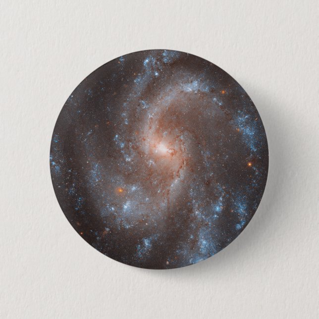 Spiral Galaxy Ngc 5584 2 Inch Round Button (Front)
