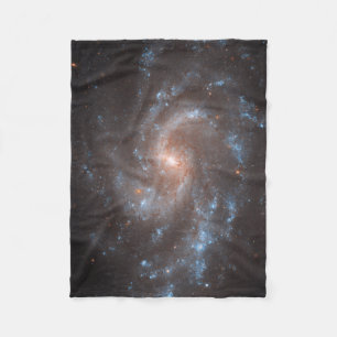 Spiral Galaxy Ngc 5584 Fleece Blanket