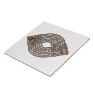 Spiral Geometric Design Tile