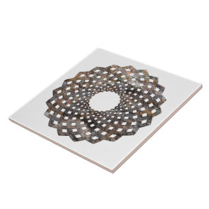 Spiral Geometric Design Tile