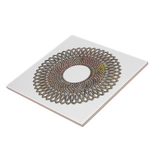 Spiral Geometric Design Tile