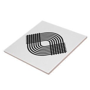 Spiral Geometric Design Tile