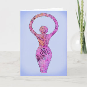 Spiral Goddess Holiday Card