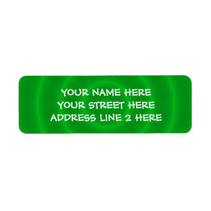 Spiral Green Address Labels