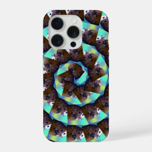 Spiral Guinea Pig Pattern, iPhone 15 Pro Case