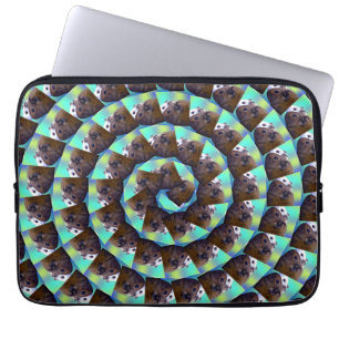 Spiral Guinea Pig Pattern, Laptop Sleeve