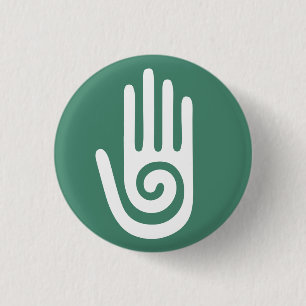 Spiral Hand healing hands 1 Inch Round Button