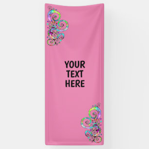 Spiral Heart Hand Painted Design 1 Banner