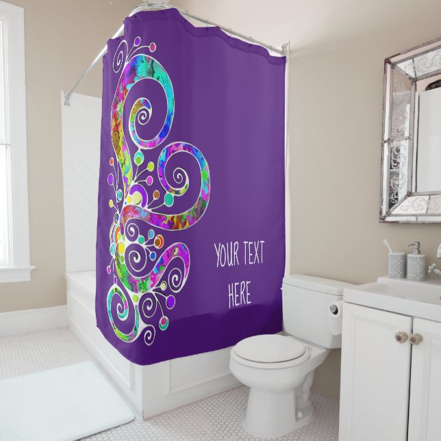 Spiral Heart Hand Painted Design 2 (In Situ)
