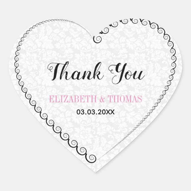 Spiral Heart Heart Sticker (Front)