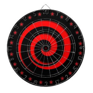 Spiral Hypnotic Red Wheel Regulation Dart Board