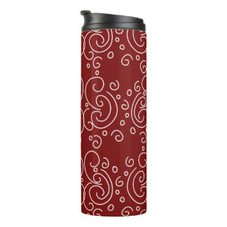 Spiral illustration thermal tumbler