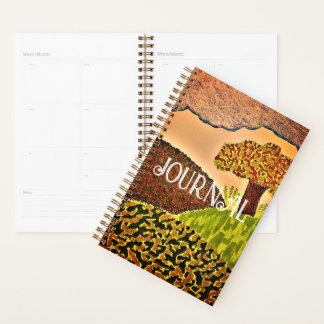 Spiral Journal with Nature scene  Planner